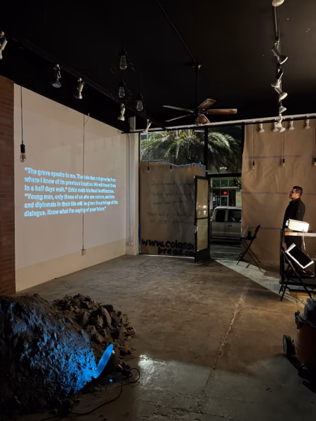 Reza Monohans soundbrowseLB 2025 installation.